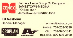 Cenex-Farmers Union Oil Company, Jamestown and Medina, North Dakota
